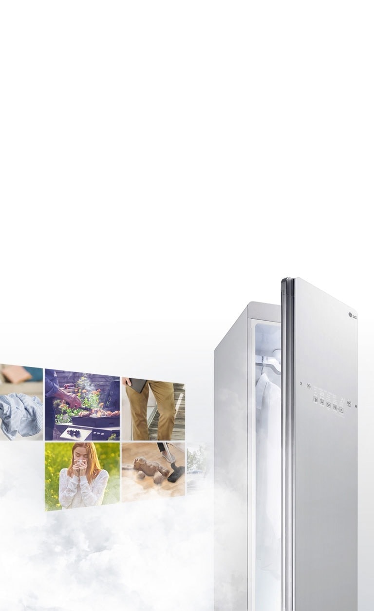 LG Styler cu Steam, Alb